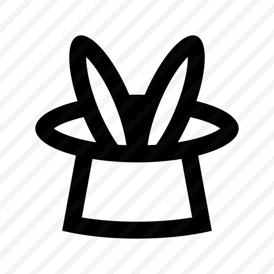 Trick Hat Bunny Icon Symbol preview