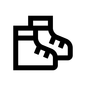 Baby Boots Icon Symbol Vector icon