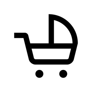 Baby Carriage Icon Symbol Vector icon