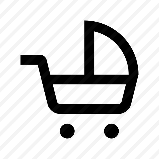 Baby Carriage Icon Symbol Vector preview