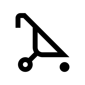 Baby Carriage Two Icon Symbol icon