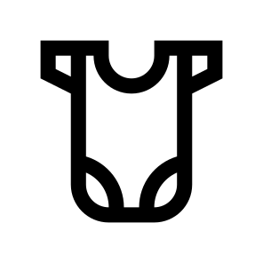 Baby Clothes Icon Symbol Vector icon