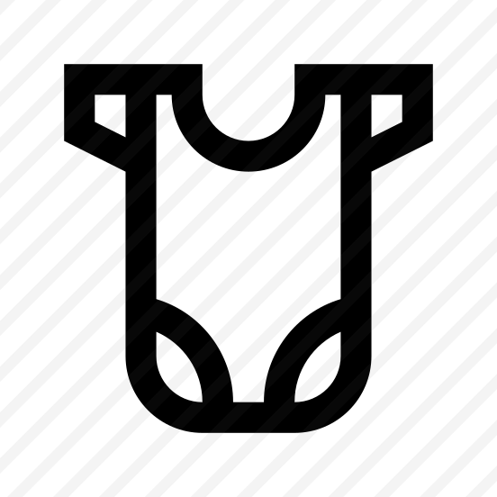 Baby Clothes Icon Symbol Vector preview