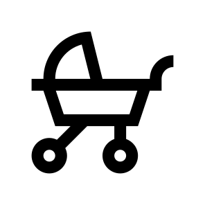 Baby Transport Carriage Pram Buggy Three icon