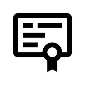 Certificate Charter Icon Symbol Vector icon