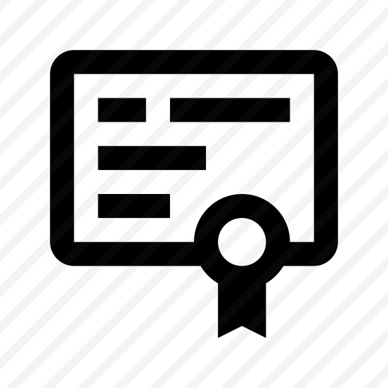Certificate Charter Icon Symbol Vector preview