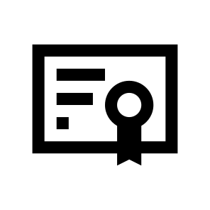 Certificate Charter Two Icon Symbol icon