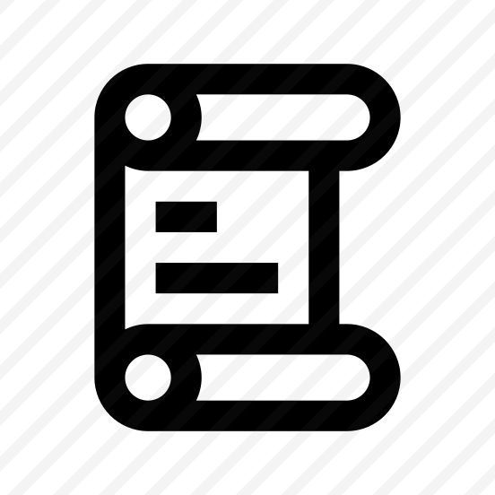 Scroll Roll Icon Symbol Vector preview