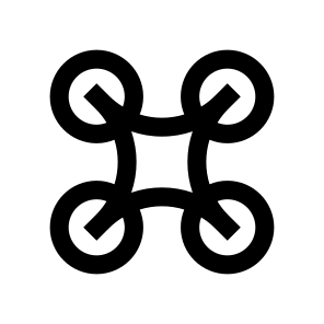 Drone Three Icon Symbol Vector icon