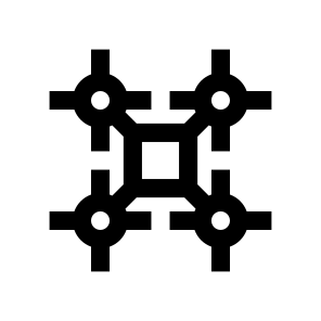 Drone Two Icon Symbol Vector icon