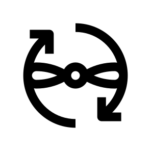Propeller Rotation Icon Symbol Vector icon
