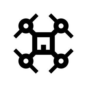 Quadcopter Drone Copter Robot Remote Eight Line icon