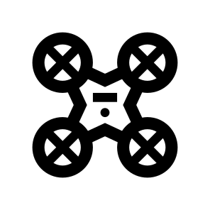 Quadcopter Drone Copter Robot Remote Five Line icon