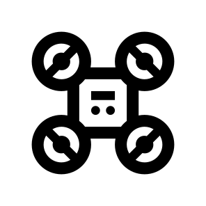 Quadcopter Drone Copter Robot Remote Seven Line icon