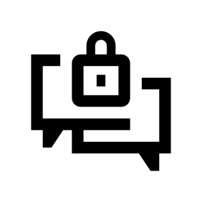 Cyber Security Chat Lock Messages icon