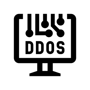 Cyber Security Ddos Attack Network Pc icon