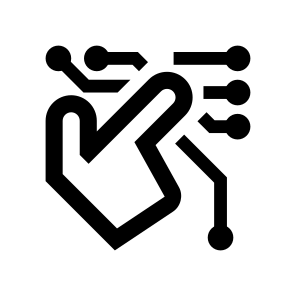 Cyber Security Hand Network Access One icon