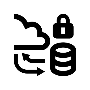 Cyber Security Server Lock Cloud Storage icon