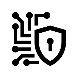 Cyber Security Shield Lock Network icon