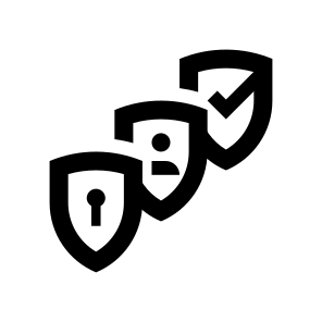 Cyber Security Shields Access Account icon