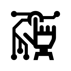 Cyborg Robot Hand Neurons One icon