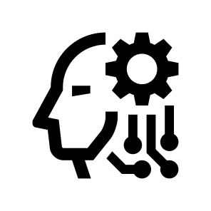 Cyborg Robot Settings Neurons Icon icon