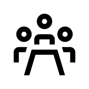 Business Meeting Conference Office Collective Line icon