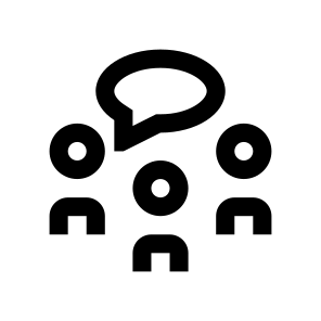 Conference Discussion Message Report People Collective icon