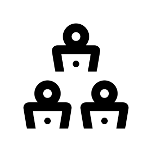 Conference People Collective Laptops Collaboration Coworking icon