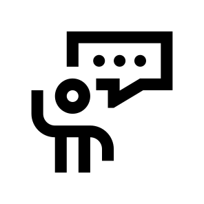 Conference Speaker Message Report Human Man icon