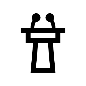 Conference Tribune Microphones Report Icon icon
