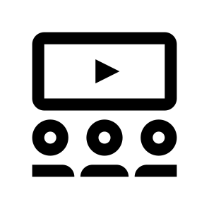 Conference Viewing Video People Collective icon