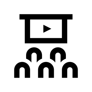 Conference Viewing Video Room Icon icon