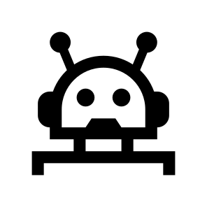 Bot Chatbot Robot Avatar Face Line One Zero icon