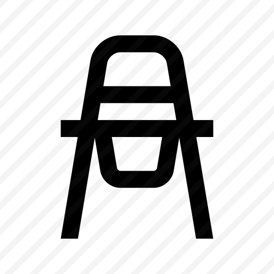 Chair Feeding Icon Symbol Vector preview