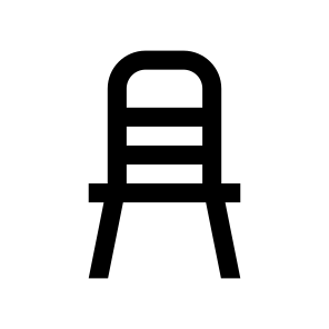 Chair Icon Symbol Vector Ui icon