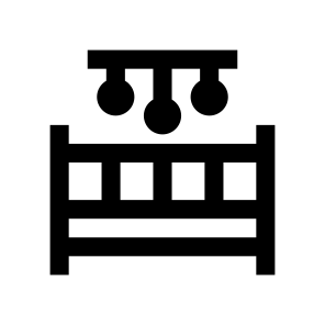 Cradle Crib Baby Newborn Two icon