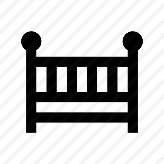 Crib Cradle Icon Symbol Vector preview
