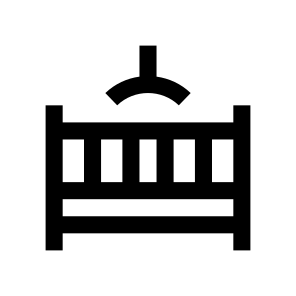 Furniture Baby Cot Crib Cradle icon