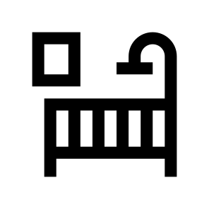 Furniture Nursery Cradle Icon Symbol icon