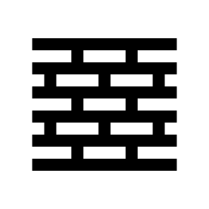 Bricks Wall Construction Four Icon icon