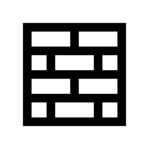 Bricks Wall Construction Icon Symbol icon
