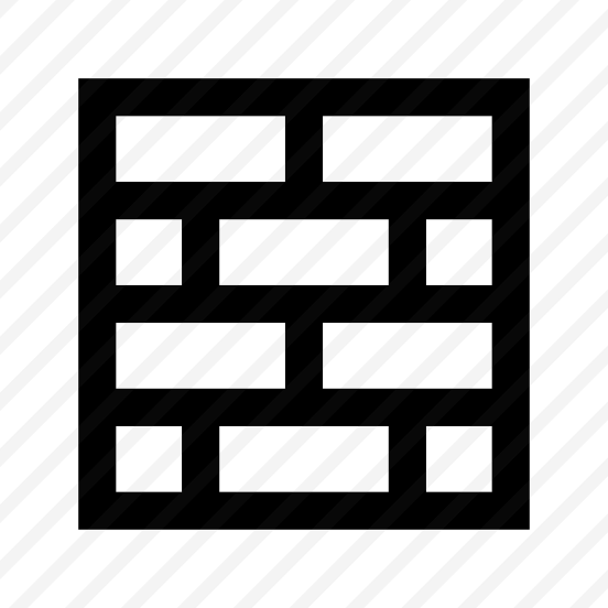 Bricks Wall Construction Icon Symbol preview