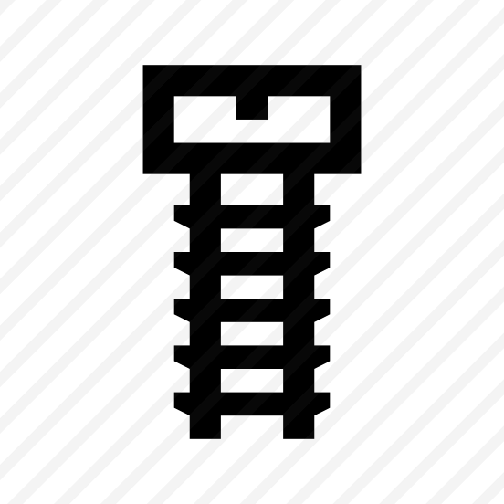Construction Building Material Fasteners Screw Bolt One Line preview