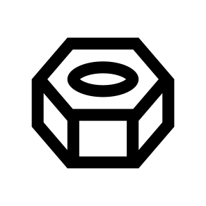 Fastener Screw Nut Icon Symbol icon