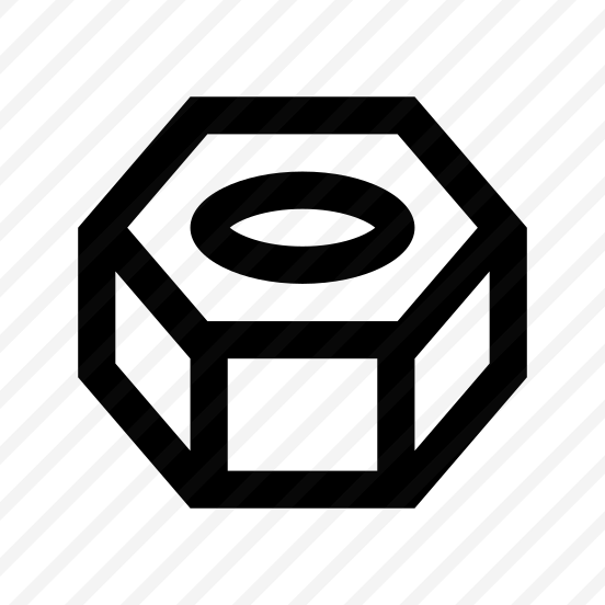 Fastener Screw Nut Icon Symbol preview