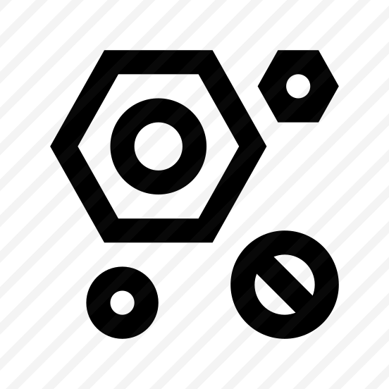 Fastener Screw Nuts Icon Symbol preview