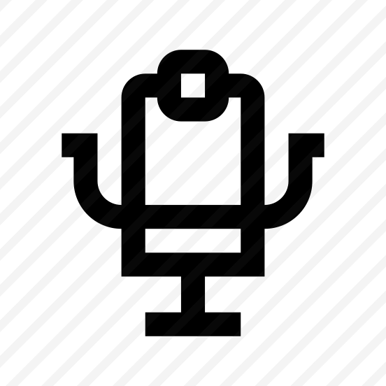 Armchair Barbershop Icon Symbol Vector preview