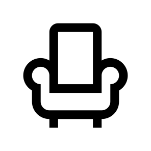Armchair Icon Symbol Vector Ui icon