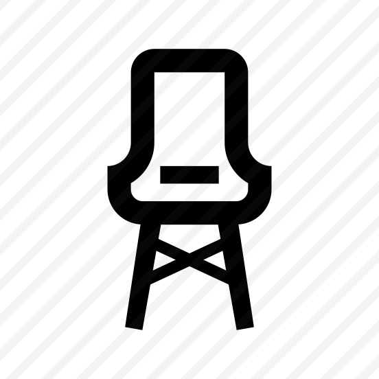 Chair Armchair Four Line Icon preview